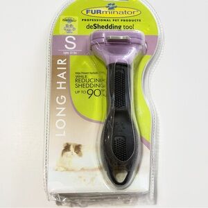 FURminator Long Hair deShedding Tool - Pink & Black